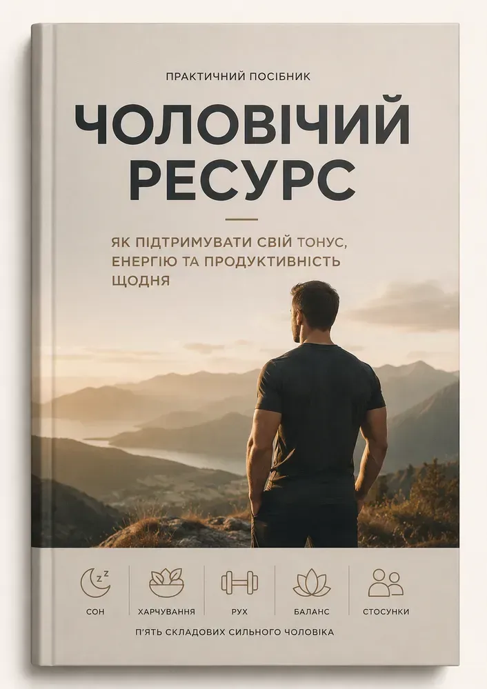Обкладинка посібника «Чоловічий ресурс»